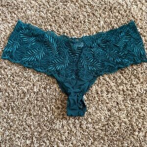 Lindy Hop Teal Lace Cheeky Panties 1X